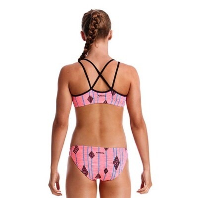 Flying High Girl's Criss Cross Two Piece