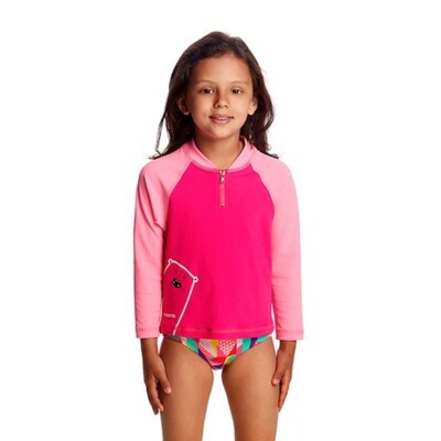 Stare Bear Toddler Girl's Zippy Rash Vest