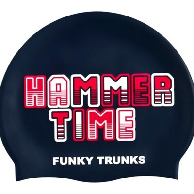 Hammer Time  Silicone Swimming Cap
