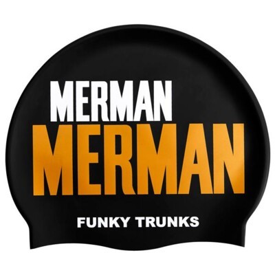 Golden Merman  Silicone Swimming Cap