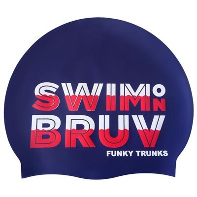 Swim on Bruv  Silicone Swimming Cap
