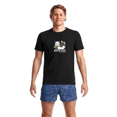 Hunk Life Black Men's Crew Neck T-Shirt