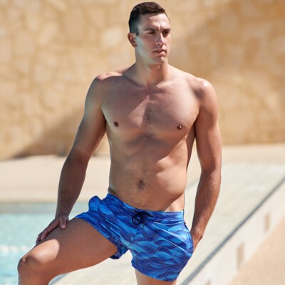 Funky Trunks Square Swim Trunks Still Black | Mens Swimwear