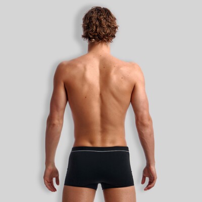 Still Black Men's Square Trunks