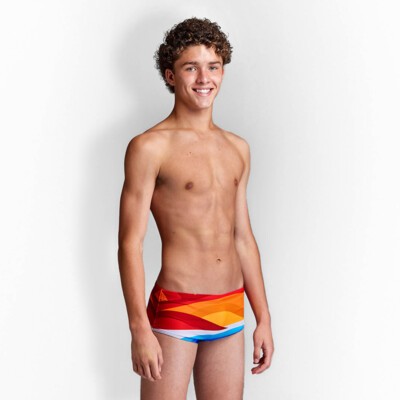 Funky Trunks Sidewinder Swim Trunks Lost Forest Boys Swimwear