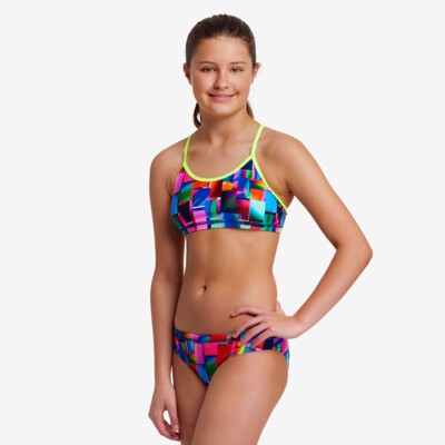 Patch Panels Girl's Racerback Two Piece