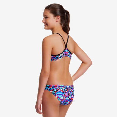Girls12 FUNKITA ファンキタ 未使用 Madam Monet Funkita Criss Cross Two Piece Minty Mixer | Girls Swimwear