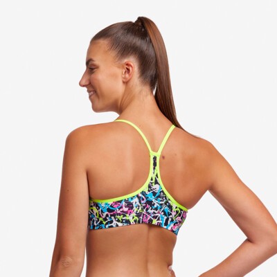 Messed Up Ladies Swim Crop Top