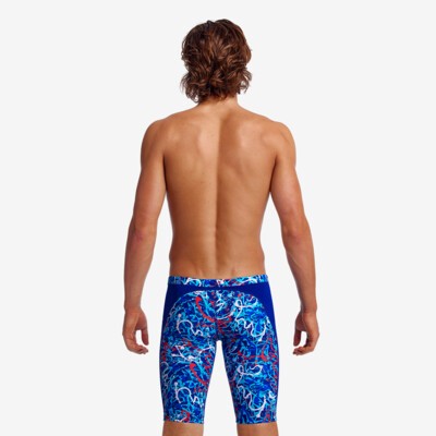 Indo Swim Gear, Funky Trunks Apex Viper Jammer The warp knit fabric moulds  to your body to assist with muscle fatigue through mid-level compression.  C