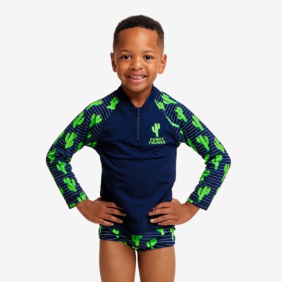 Prickly Pete Toddler Boy's Zippy Rash Vest
