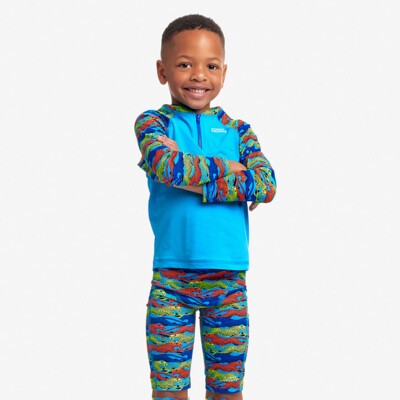 No Cheating Toddler Boy's Zippy Rash Vest