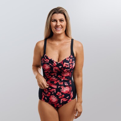Acacia Rose Ladies Ruched One Piece