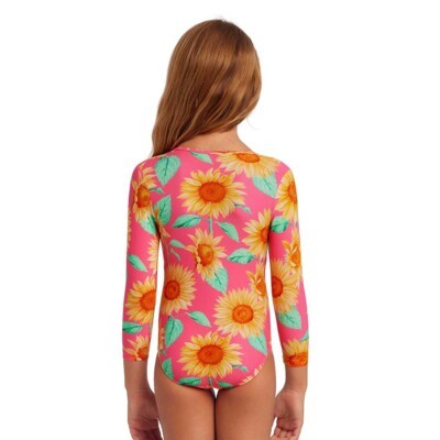 Funkita Belted Frill One Piece Minty Mixer | Toddler Girls