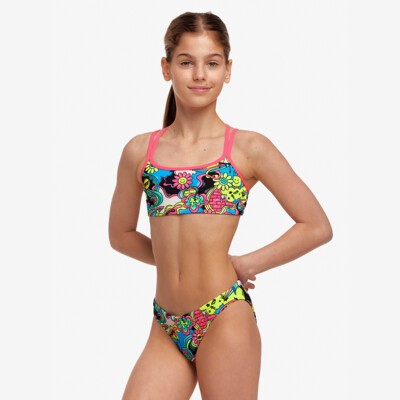 Smash Mouth Girl's Criss Cross Two Piece