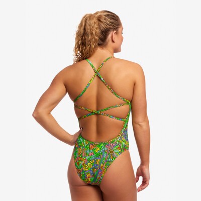 Minty Mixer Ladies Strapped In One Piece