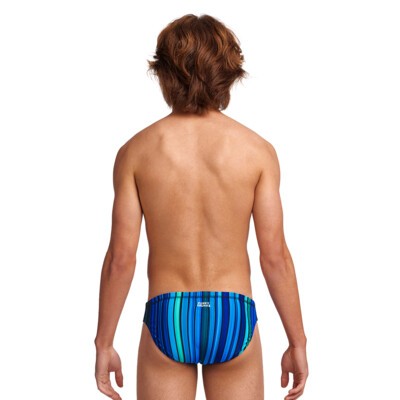 Funky Trunks Classic Swim Briefs Roller Paint Boys Swimwear
