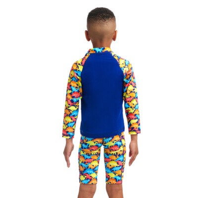 Swimmasaurus Toddler Boy's Zippy Rash Vest