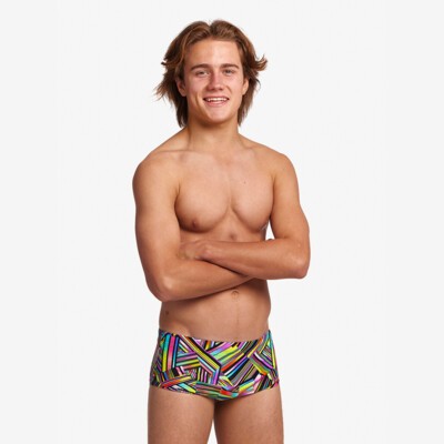 Strip Straps Boy's Sidewinder Trunks