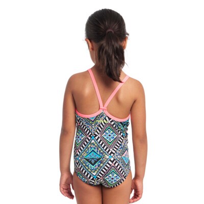 Weave Please Toddler Girl's Printed One Piece