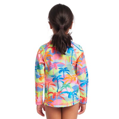 Poka Palm Toddler Girl's Zippy Rash Vest