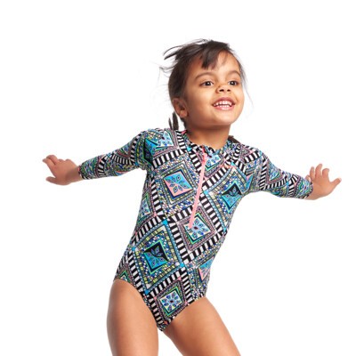 Weave Please Toddler Girl's Sun Cover One Piece