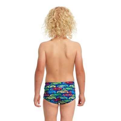 Car Stacker Toddler Boy's Printed Trunks