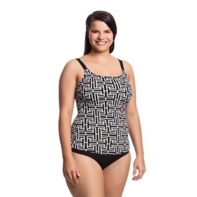 Black Gossamer Ladies Scoop Neck Tankini
