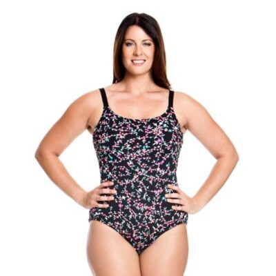 Midnight Daisy Ladies Scoop Neck Tankini