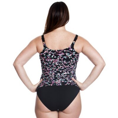Midnight Daisy Ladies Scoop Neck Tankini