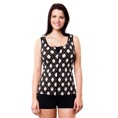 Royal Ascot Ladies Zip Front Tankini