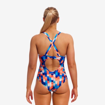 ワンピース ZEROPLANET Karina Button One Piece Set FLOWER Z25SDR02FL Funkita Eclipse One Piece Fast Flow | Ladies Swimwear