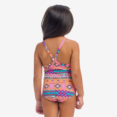 Devil In Detail Toddler Girl's Printed One Piece