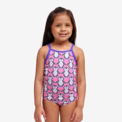 Pixi Pengi Toddler Girl's Printed One Piece