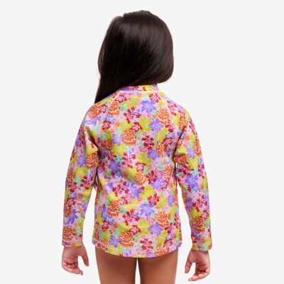 Summer Garden Toddler Girl's Zippy Rash Vest