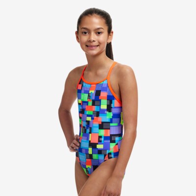 Chip Set Girl's Diamond Back One Piece