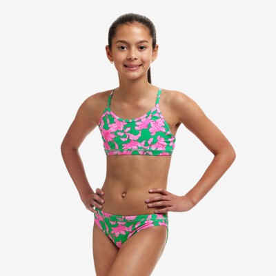 Blossom Fly Girl's Racerback Two Piece
