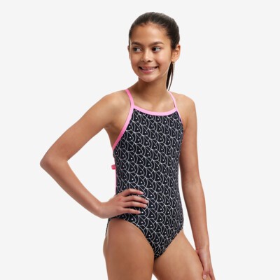 Funkita Swim Crop Top Summer Swirl | Girls Swimwear