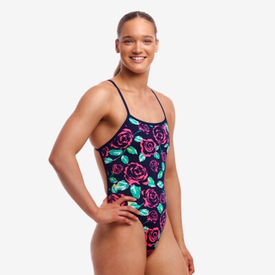 Feeling Rosy Ladies High Leg One Piece