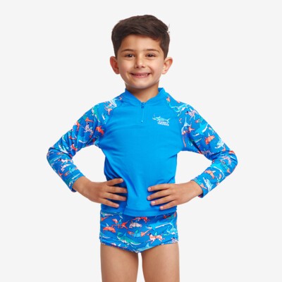 Fin Swimming Toddler Boy's Zippy Rash Vest