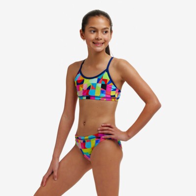 On The Grid Girl's Racerback Two Piece
