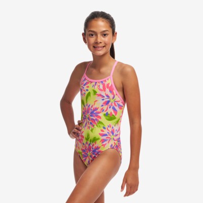 【THE MOZZ】Vita Pintuck Strap One Piece Girl's Strapped In One Piece Zip Zap