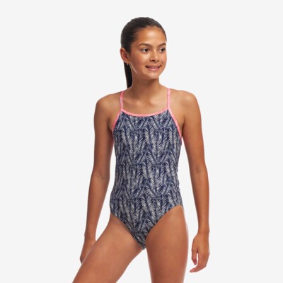 Pressure Palm Girl's Diamond Back One Piece