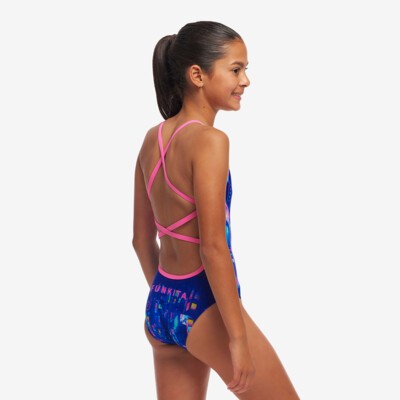 Cyber City Girl's Strapped In One Piece