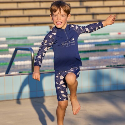 Paper Plain Toddler Boy's Zippy Rash Vest