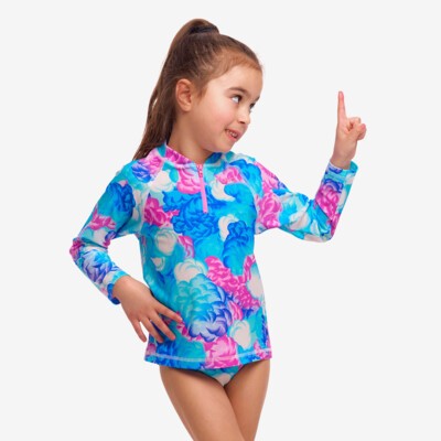 Cloud Street Toddler Girl's Zippy Rashie & Brief