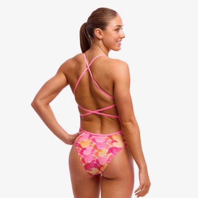Red Drawstring One Piece– Submerge Ryan Michelle