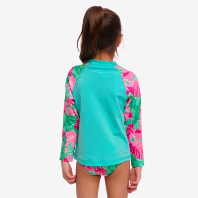 Tropic Palm Toddler Girl's Zippy Rash Vest