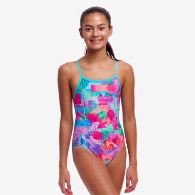 Girl's Diamond Back One Piece Pixel Paradise