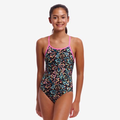 Copper Cluster Girl's Diamond Back One Piece