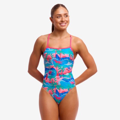 Dudette Ladies Strapped In One Piece